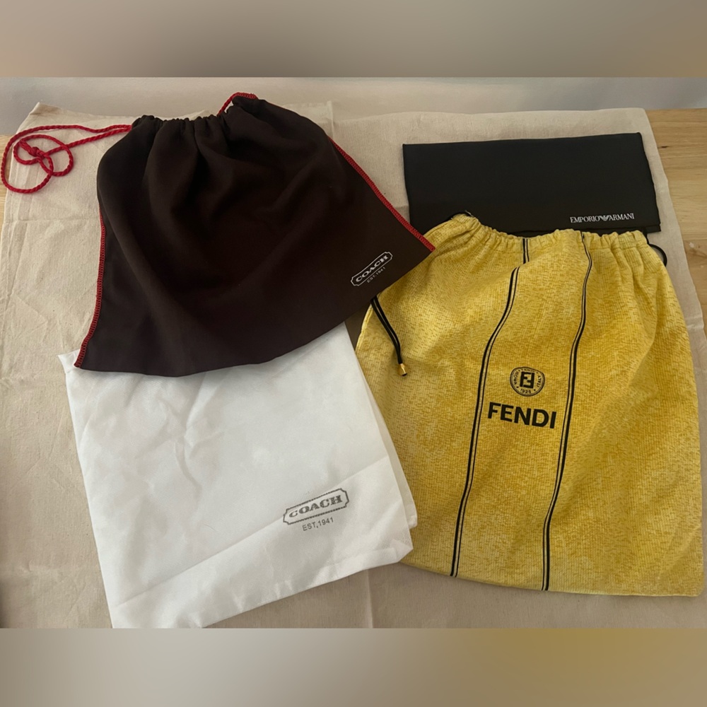 Designer Dust Bag Lot | Fendi, Coach, Brighton, Michael Kors + More
